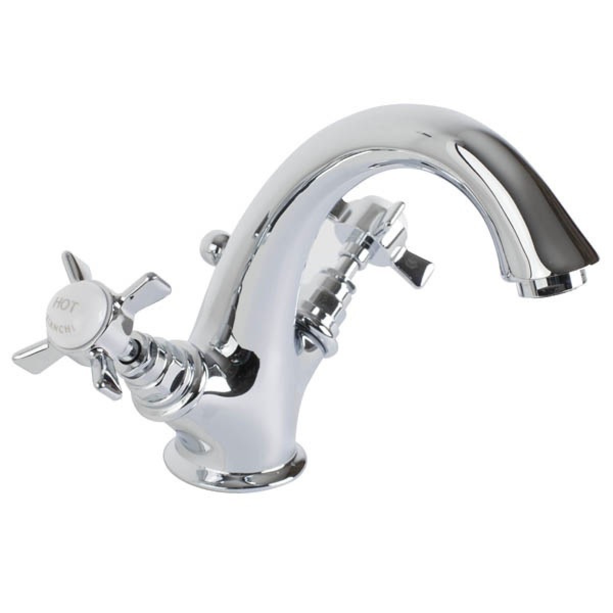 Single hole wash basin mixer with automatic popup waste 1” 1/4