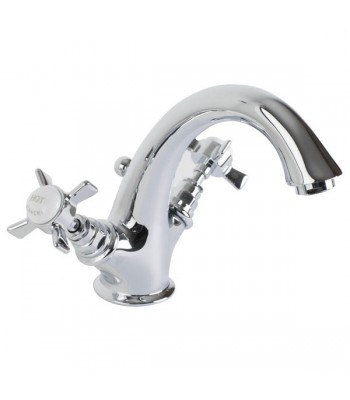 Single hole wash basin mixer with automatic pop-up waste 1” 1/4”