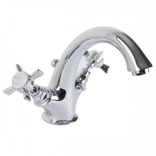 Single hole wash basin mixer with automatic pop-up waste 1” 1/4”