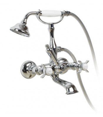 Gruppo vasca esterno con kit doccia