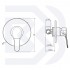 Built-in single-lever shower mixer