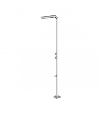 Outdoor floor standing shower column 2 ways with  shower head and foot wash