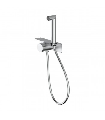 Shout-off shower kit, with shelf and on-off tap and 150 cm flexible hose