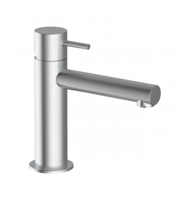 Single-lever basin mixer without pop-up waste