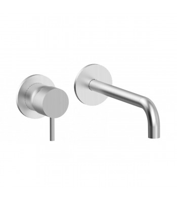 Build in wash basin mixer without pop-up waste